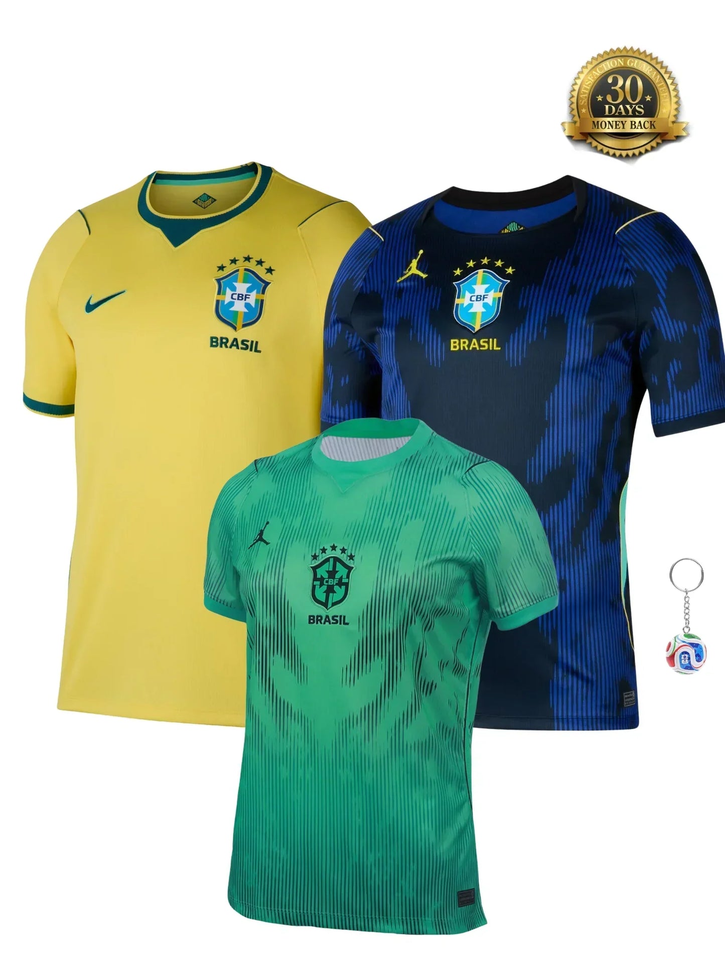 Kit Brazil Home + Away + Goalkeeper  World Cup 2026