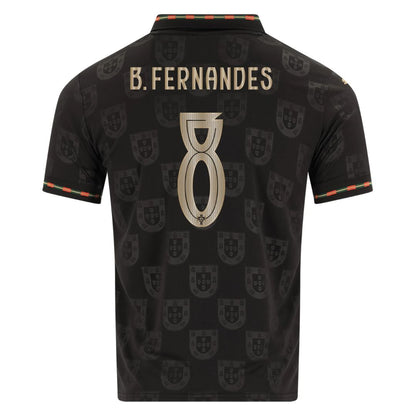 Portugal World Cup Fan Jersey Black Panther 2026 - #7 Ronaldo, #13 Eusebio, #8 B. Fernandes