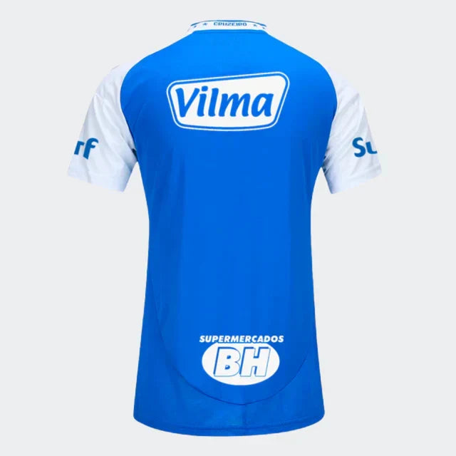 Cruzeiro Women's adidas  2025/26 Home Jersey with Sponsor Logos