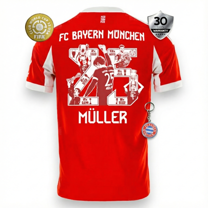 Bayern Munich Player Home Jersey 2025/26 - Müller Special Edition